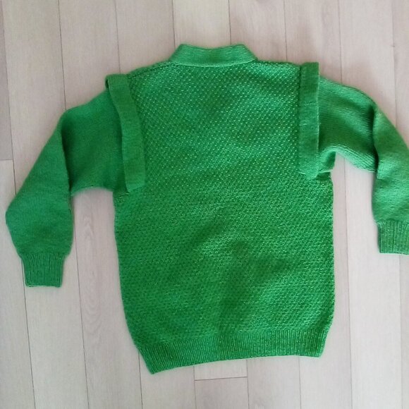 Circle Knits Sweater Handmade 100% Pure Wool Sz M - Picture 2 of 7